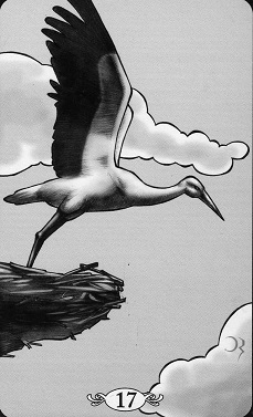 Gypsy deck - Wateya karta 17 - The Stork